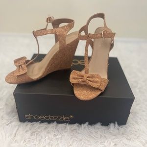 Cork wedges - size 8 - brand new in box